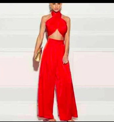 Tube top wide leg pants suit CODE: MON1826