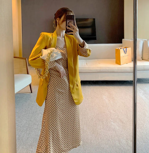 New  High Street 2 Piece Dress For Office Loose Large Size Dress Suits CODE: KAR1000