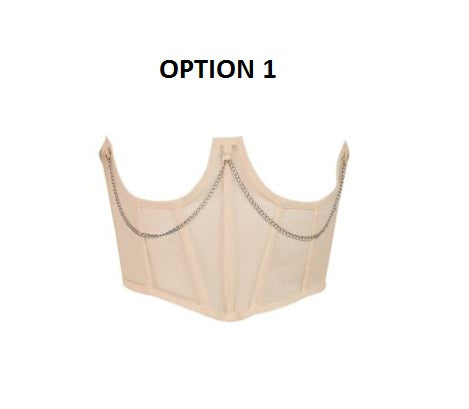 Punk Metal Chain Black Mall Goth High Waist Corsets CADE: KAR1001