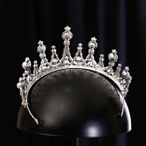 New Bride Wedding Crown Headdress Pearl headpiece Wedding Hair Accessories CODE: KAR1014