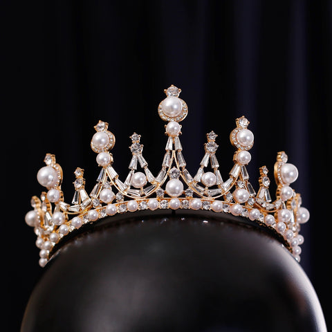 New Bride Wedding Crown Headdress Pearl headpiece Wedding Hair Accessories CODE: KAR1014