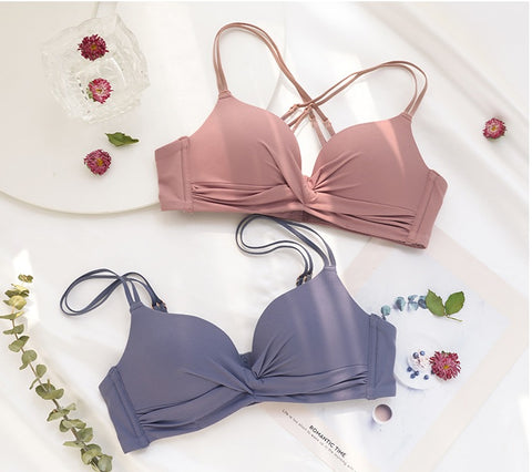 Fashion Bra Padded Bralette Cross Back Sexy Wireless Lingerie CODE: KAR1046