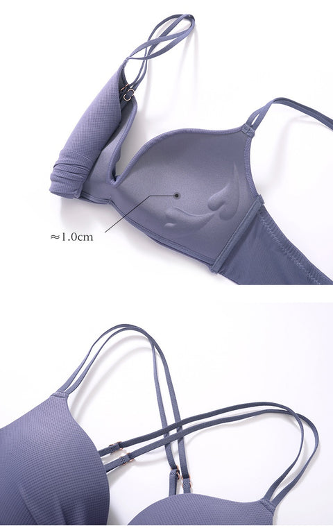 Fashion Bra Padded Bralette Cross Back Sexy Wireless Lingerie CODE: KAR1046