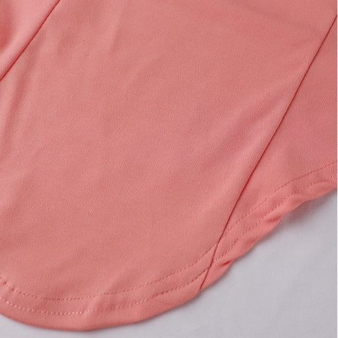 Puff Sleeve Round Collar Solid Long-sleeved Spring Shirt CODE: KAR1064