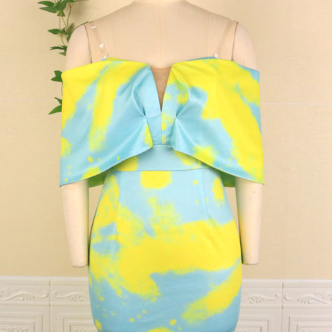Bodycon V Neck Sexy Off Shoulder Party Dress COD: KAR1081