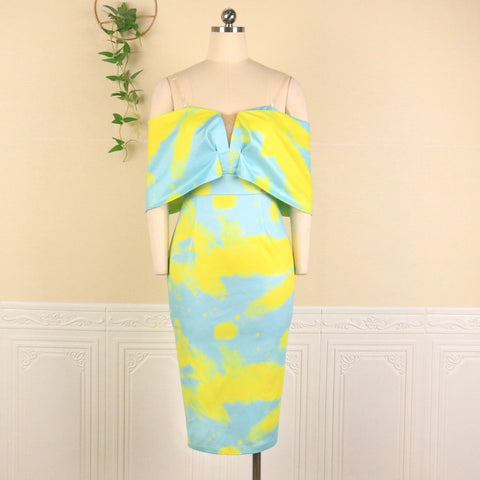 Bodycon V Neck Sexy Off Shoulder Party Dress COD: KAR1081