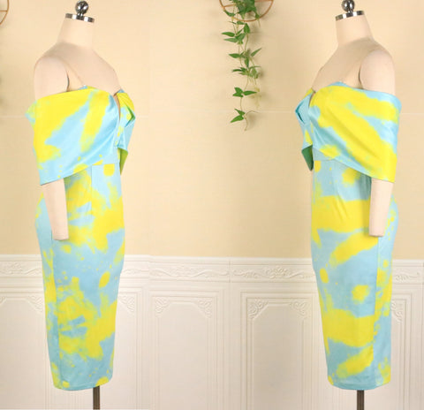Bodycon V Neck Sexy Off Shoulder Party Dress COD: KAR1081