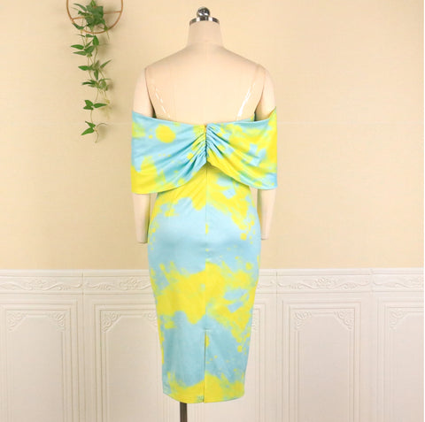 Bodycon V Neck Sexy Off Shoulder Party Dress COD: KAR1081