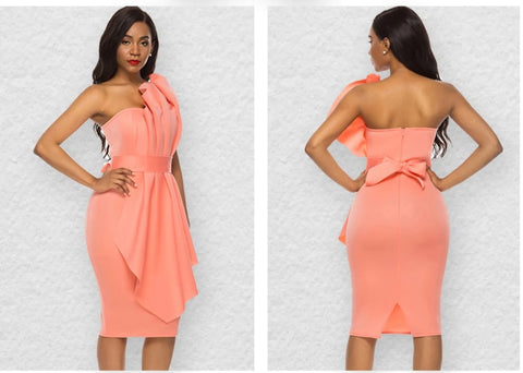 Bodycon Off Shoulder Backless Evening Party Sexy Tube Top Dress CODE: KAR1082