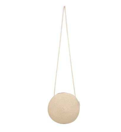 New Round  Small Beach Travel Shoulder Casual style Retro Cross Body Bag CODE: KAR1092