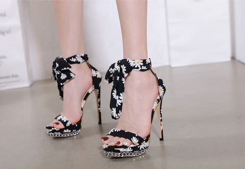 Sexy Print Party Luxury Supper High Heels Sandal CODE: KAR1094