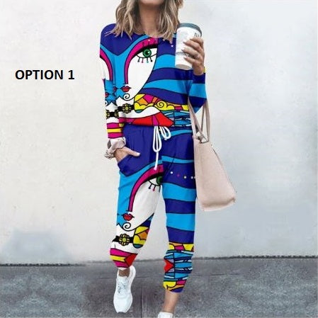 2 Piece Pajama Set Pullovers Long Sleeve Tops And Elastic Waist Pants CODE: KAR1096