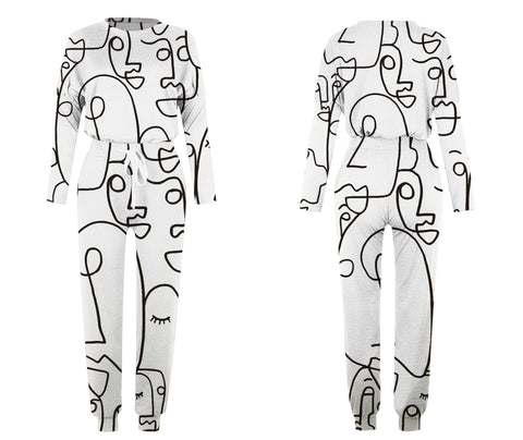 2 Piece Pajama Set Pullovers Long Sleeve Tops And Elastic Waist Pants CODE: KAR1096