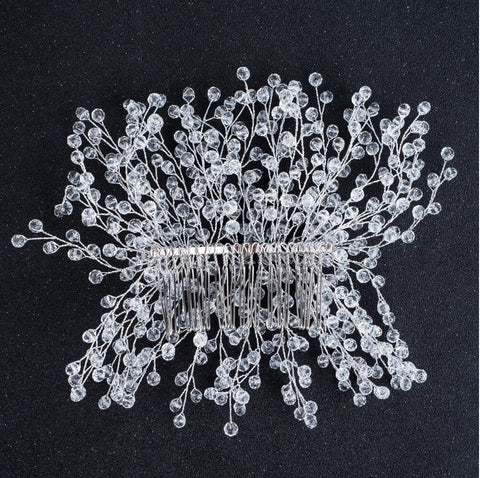 Crystal Beads Hair Combs Made All By Hand Brides Hair Jewelry CODE: KAR1100