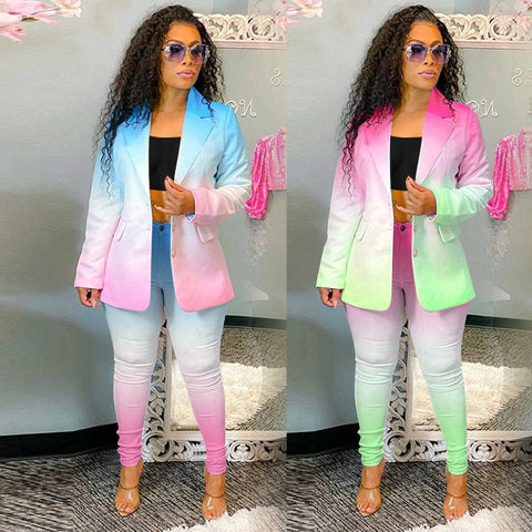 New Fashion Suit (Top And Trousers) Super Elastic Two Piece Set CODE: KAR1107