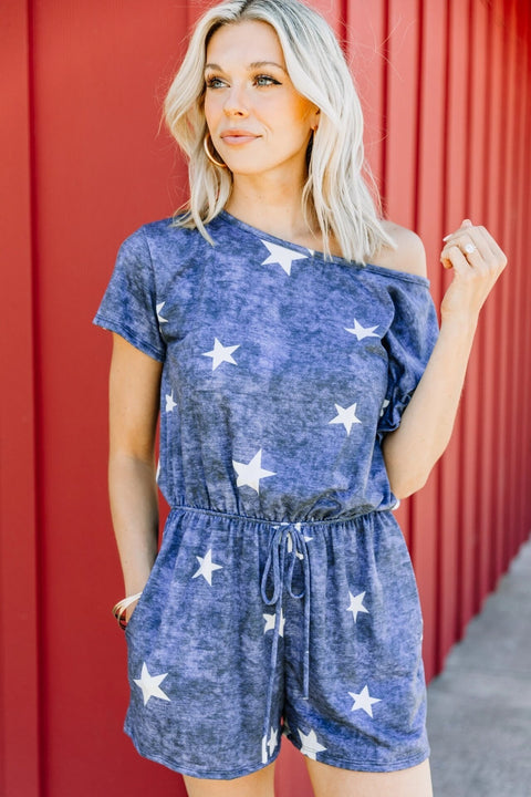 New Sexy Tie-dye Pajamas Printed Cotton Jumpsuit CODE: KAR1110