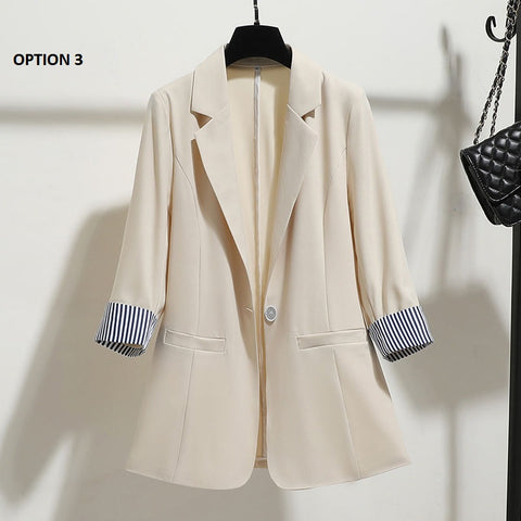 New autumn style slim drape thin temperament large size suit CODE: KAR1144