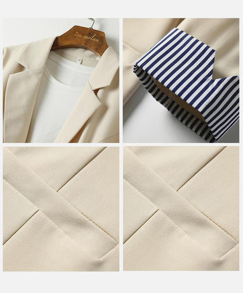 New autumn style slim drape thin temperament large size suit CODE: KAR1144