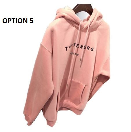 Letter Print Fall Winter High Quality Loose Casual Hoodies CODE: KAR1155