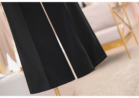 New Spring Casual Straight Loose, Thin And Long High-Waist Wide-Leg Pants CODE: KAR1160
