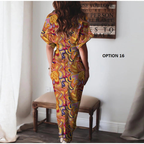Elegant  Casual Short Sleeve Solid V Neck Beach Button Ruched Bandage Shirt Dress CODE: KAR1163