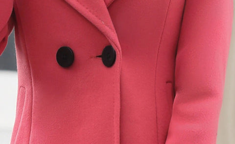 New Spring and Autumn Woolen Long Large Size Coat CODE: KAR1165