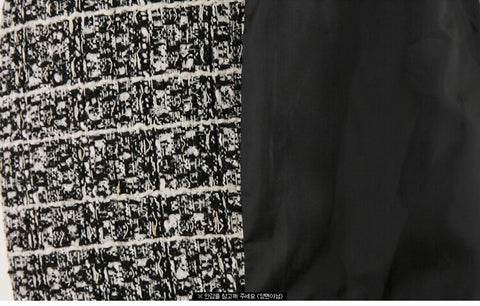 Patchwork Long Sleeve Slim Fitted Notched with Belt Woolen Outwear CODE: KAR1168