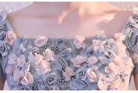 New Collection Off Shoulder Floral Print Plus Size Short Ball Gown CODE: KAR1179