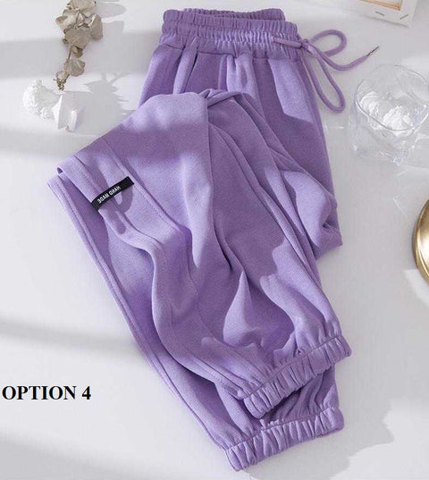 New Spring Collection Loose Casual High Waist Slim Straight Multicolor Sweatpants CODE: KAR1192