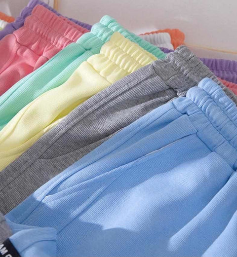 New Spring Collection Loose Casual High Waist Slim Straight Multicolor Sweatpants CODE: KAR1192