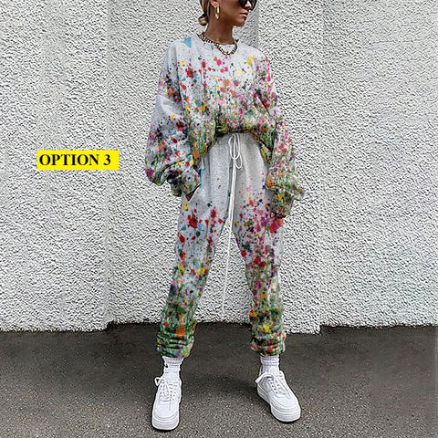 New Collection Fall and Winter Digital Print Grass Pattern Suit CODE: KAR1201