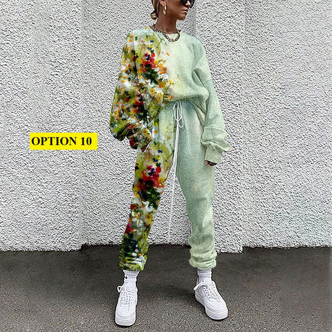 New Collection Fall and Winter Digital Print Grass Pattern Suit CODE: KAR1201