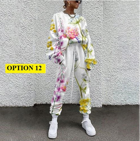 New Collection Fall and Winter Digital Print Grass Pattern Suit CODE: KAR1201