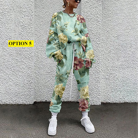 New Collection Fall and Winter Digital Print Grass Pattern Suit CODE: KAR1201