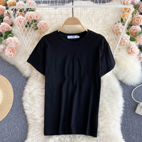 New Black T-Shirt Top, Long Midi Skirt, Two Piece Set CODE: KAR1216