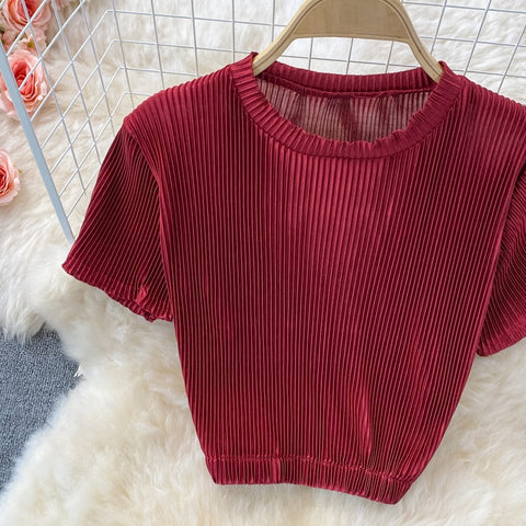 New Casual, Round Neck, Short Sleeve + Loose Pants Two Piece Set CODE: KAR1228