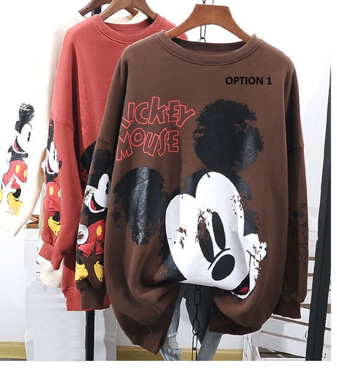 Disney Mickey Mouse Long Sleeve Sweatshirt CODE: KAR1234