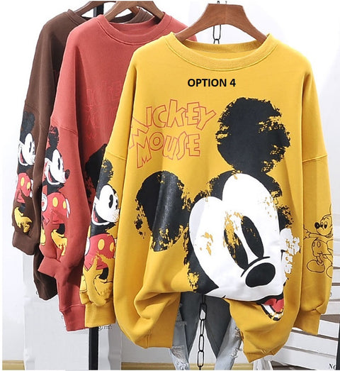 Disney Mickey Mouse Long Sleeve Sweatshirt CODE: KAR1234
