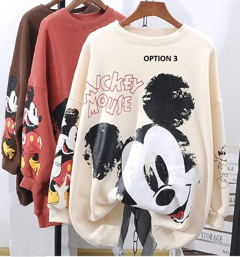 Disney Mickey Mouse Long Sleeve Sweatshirt CODE: KAR1234
