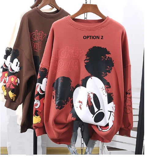 Disney Mickey Mouse Long Sleeve Sweatshirt CODE: KAR1234