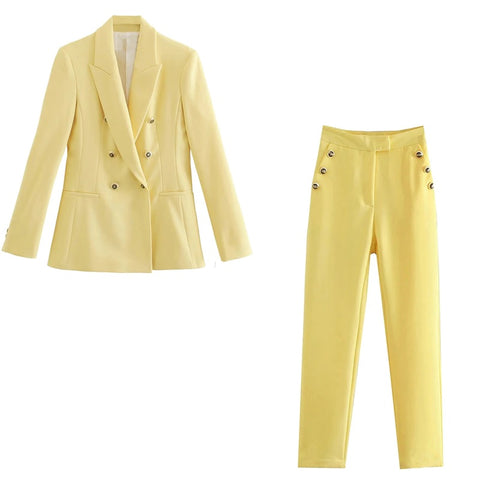 New Double Breasted, Elegant Blazer and Pants Set CODE: KAR1237