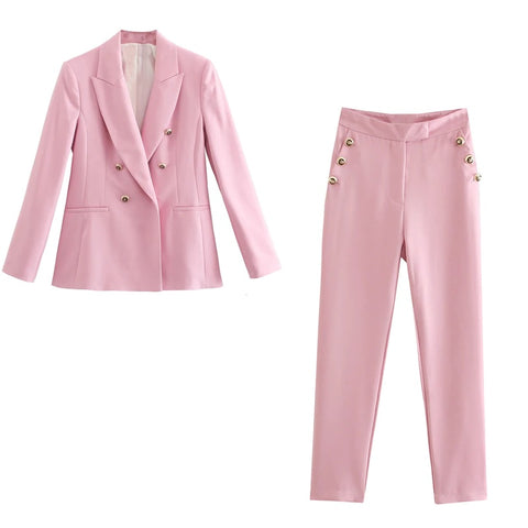 New Double Breasted, Elegant Blazer and Pants Set CODE: KAR1237