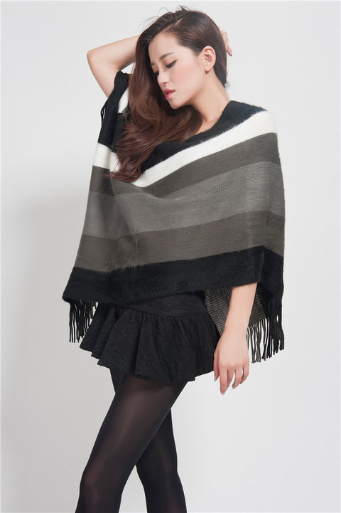 Winter New Fashion  Cape, Striped Shawl CODE: KAR1242