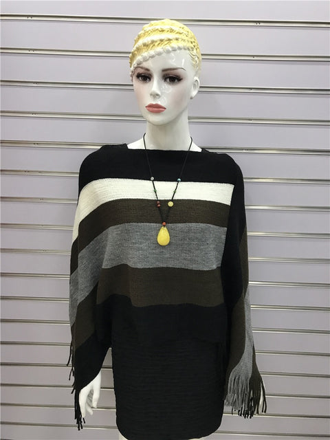 Winter New Fashion  Cape, Striped Shawl CODE: KAR1242