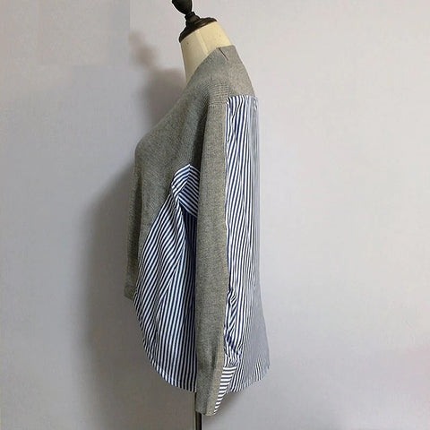 V-neck wool cardigan, pretty with buttons, in patchwork top CODE: KAR1243