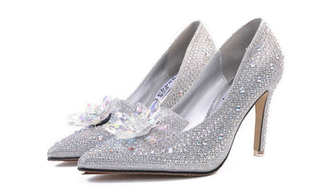 New Elegant rhinestone, pointed toe and high heel shoe CODE: KAR1252