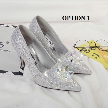 New Elegant rhinestone, pointed toe and high heel shoe CODE: KAR1252