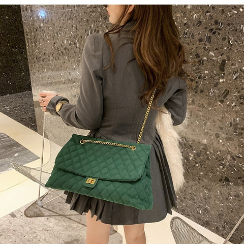New collection Large capacity ,good quality rhombic chain bag CODE: KAR1262