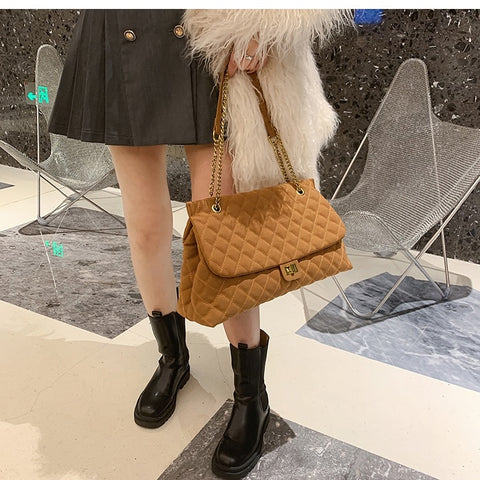 New collection Large capacity ,good quality rhombic chain bag CODE: KAR1262