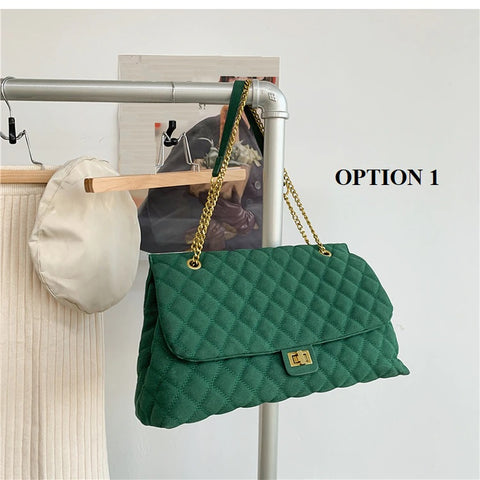 New collection Large capacity ,good quality rhombic chain bag CODE: KAR1262
